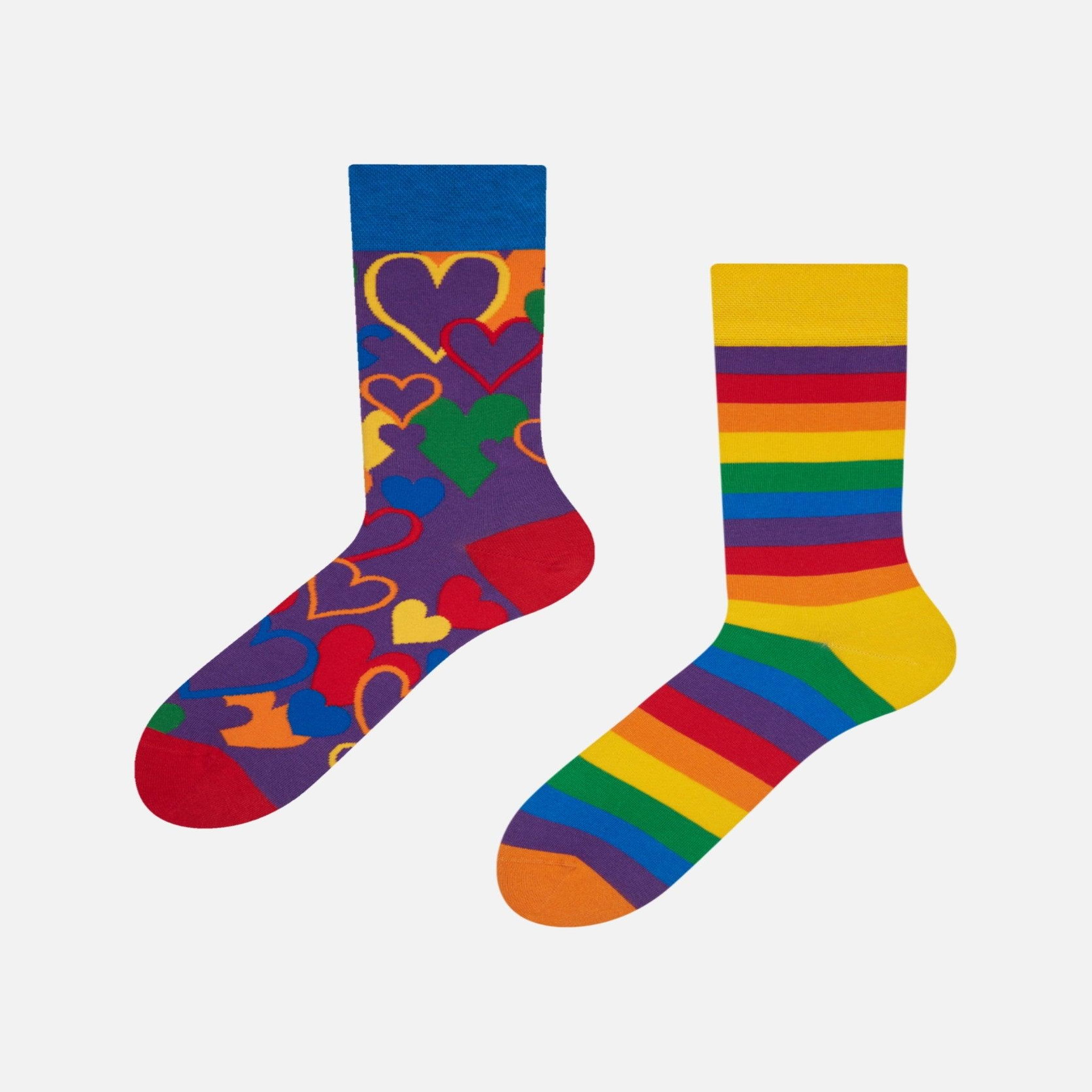 Voir la diapositive 6 : DEDOLES Chaussettes amours arc-en-ciel