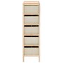 Voir la diapositive 3 : VIDAXL Etagere de rangement 5 paniers tissu bois de cedre beige