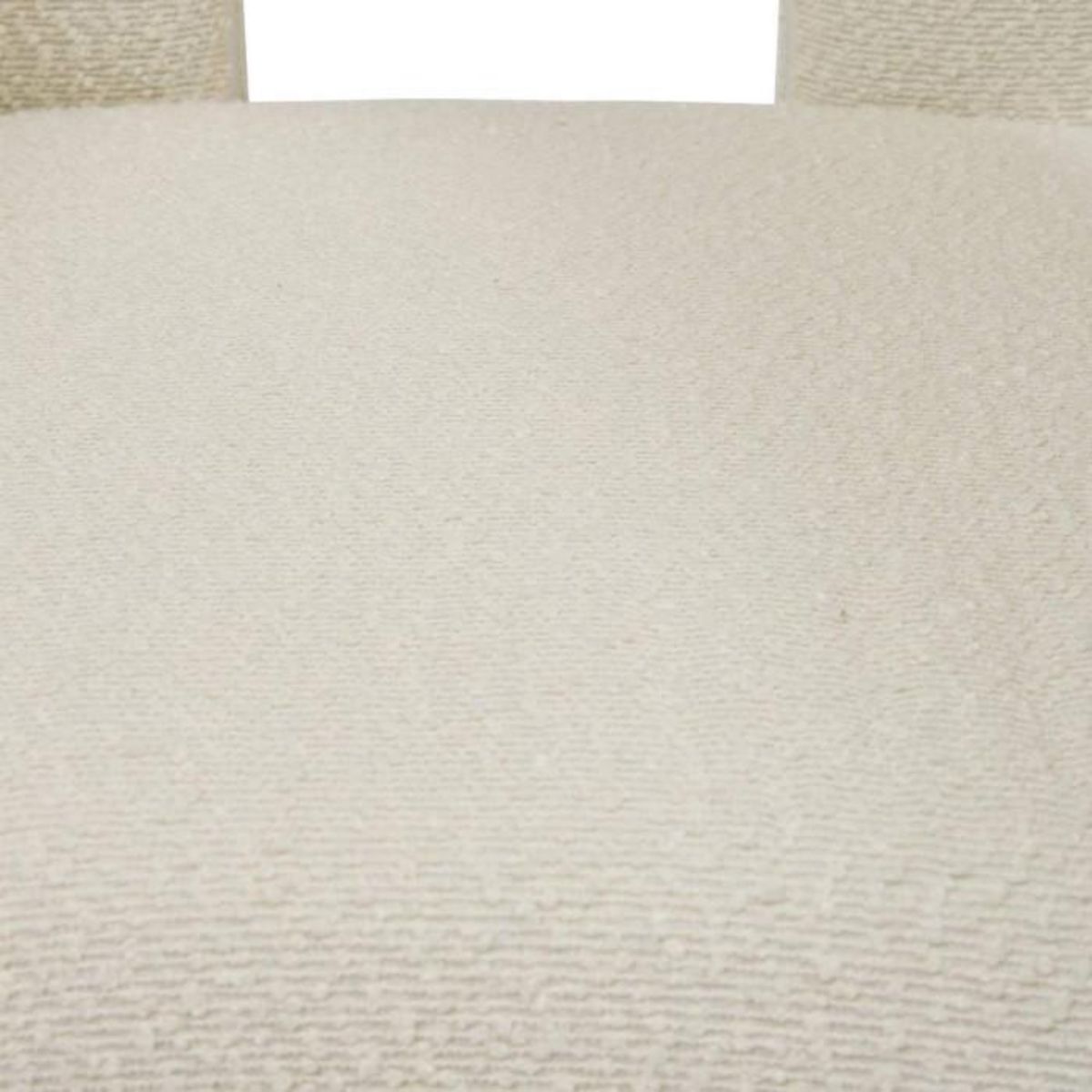 ATMOSPHERA Fauteuil à dîner en bouclette AMOS - Blanc