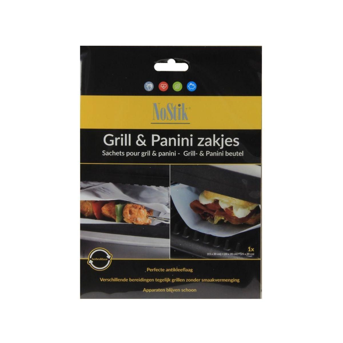 NOSTIK SET 3 SACS DE CUISSON PANINI