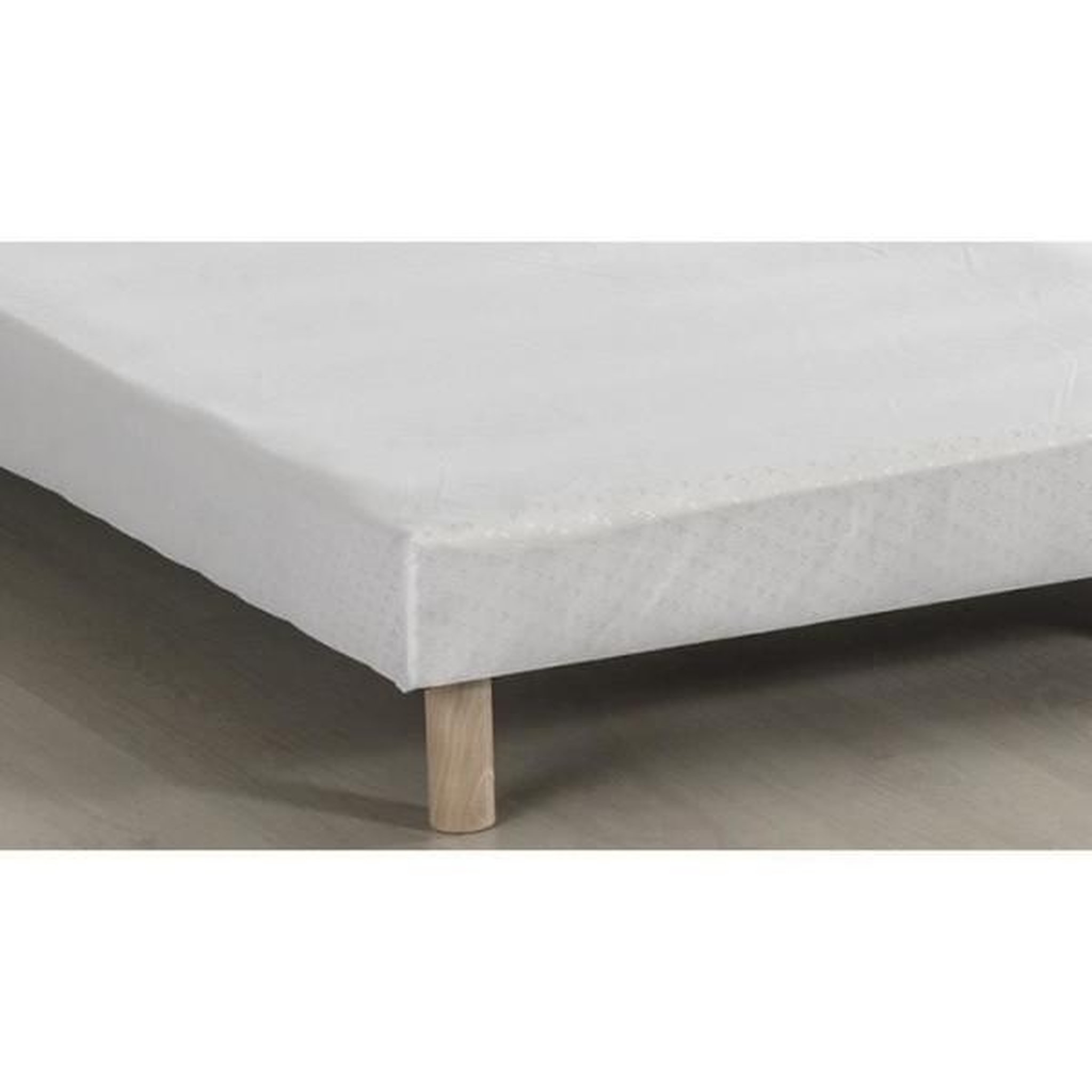 Voir la diapositive 3 : DEKO DREAM Deko dream rakenne - sommiers tapissiers a lattes x 2 - 180 x 200 - bois massif blanc + pieds