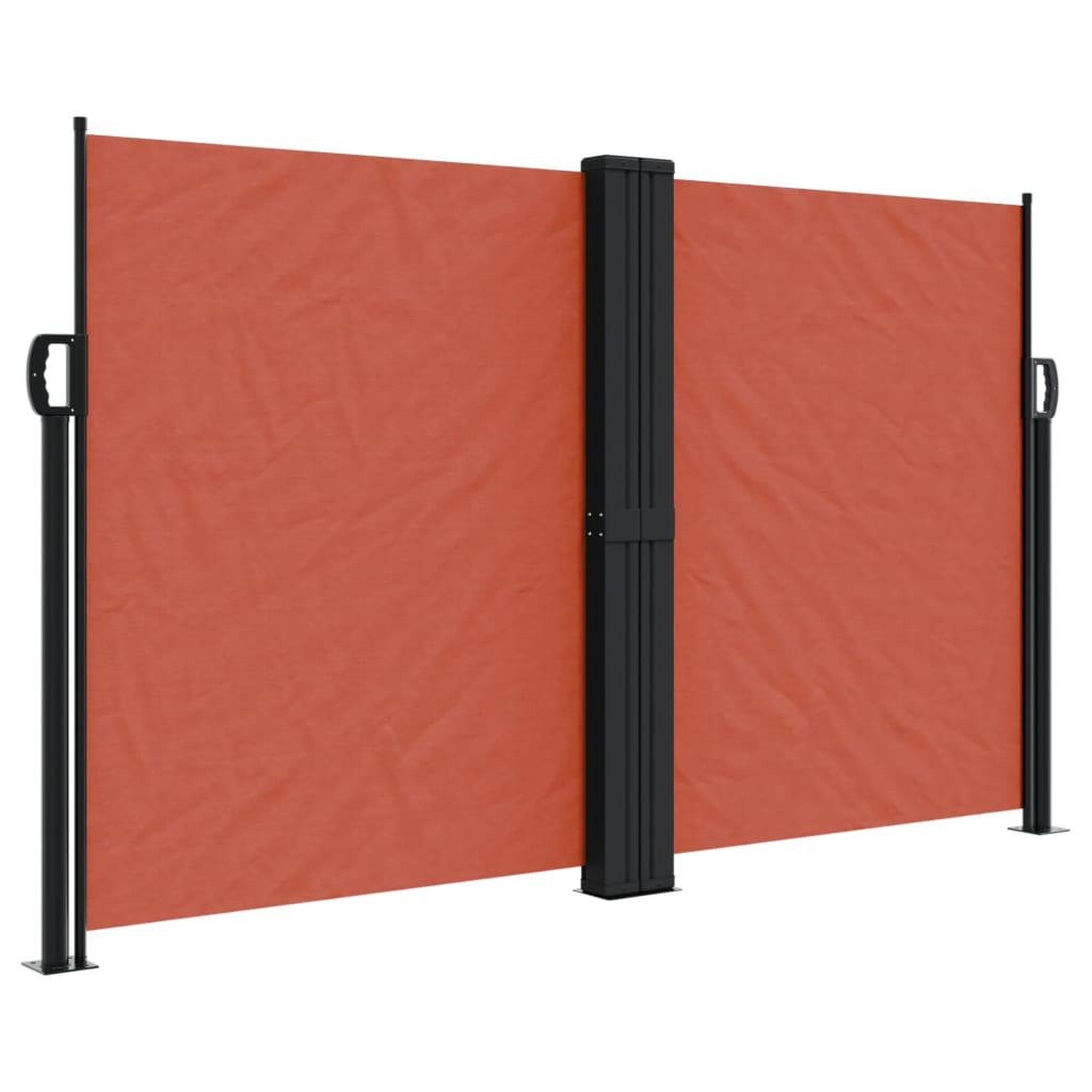 Voir la diapositive 2 : VIDAXL Auvent lateral retractable terre cuite 140x600 cm
