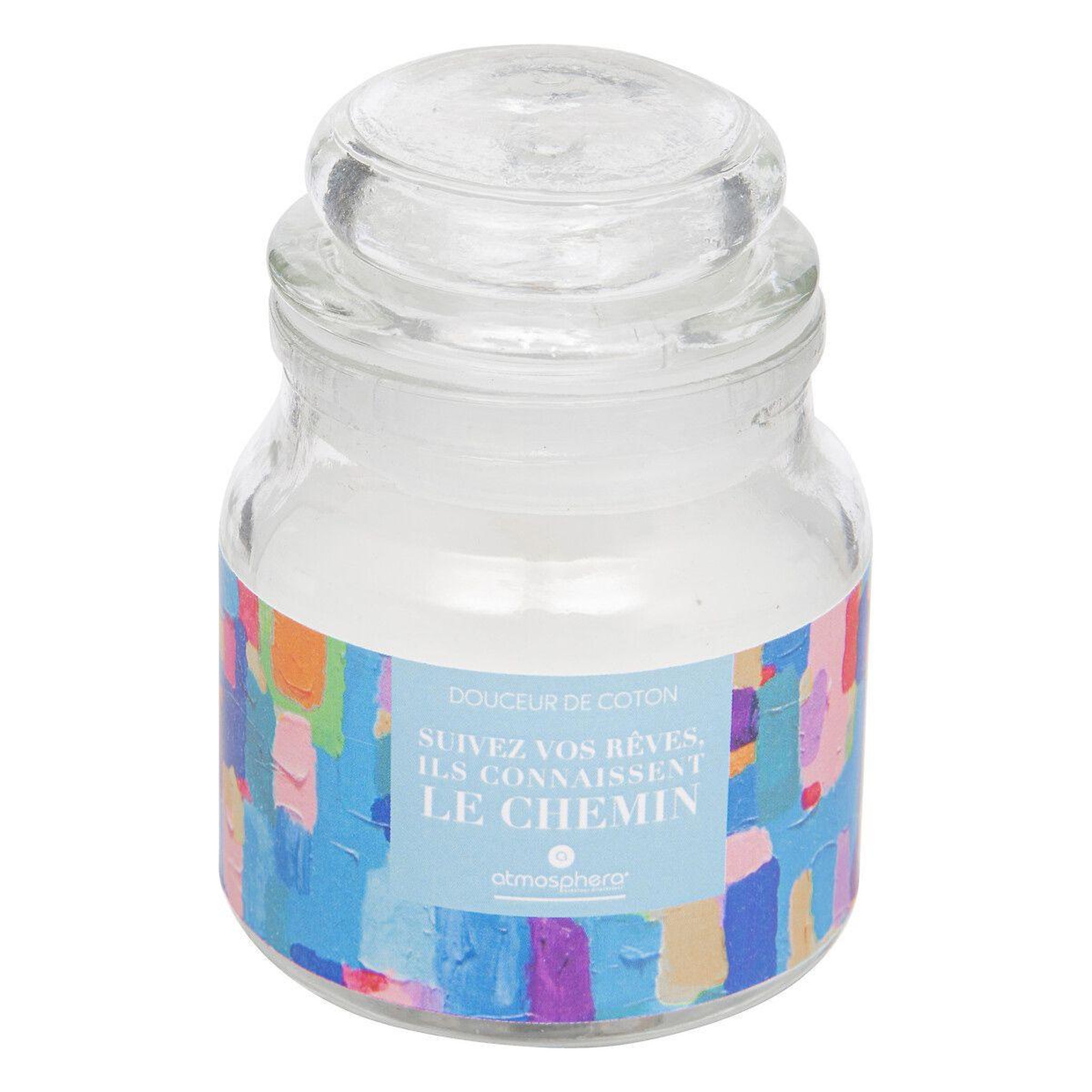 ATMOSPHERA Bougie parfumée  jomy  70g douceur de coton