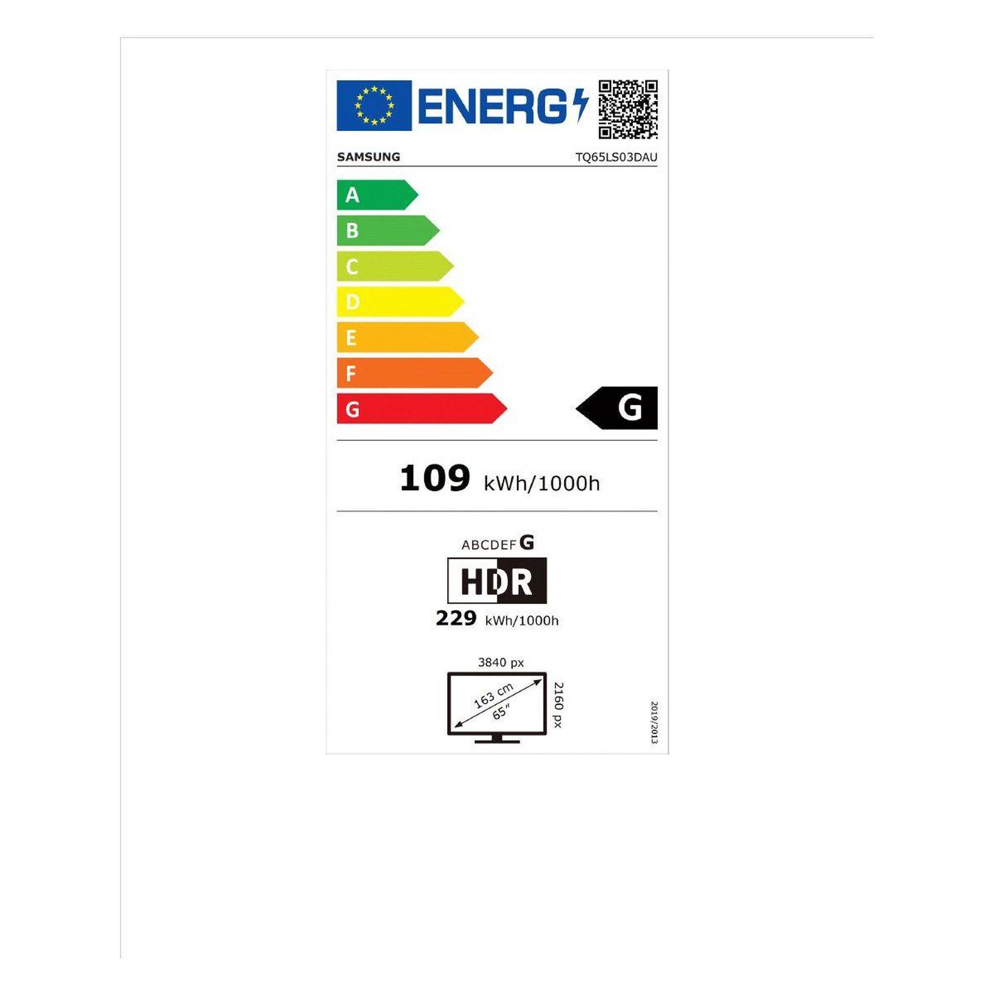 Voir la diapositive 6 : Samsung TV QLED The Frame TQ65LS03D 2024