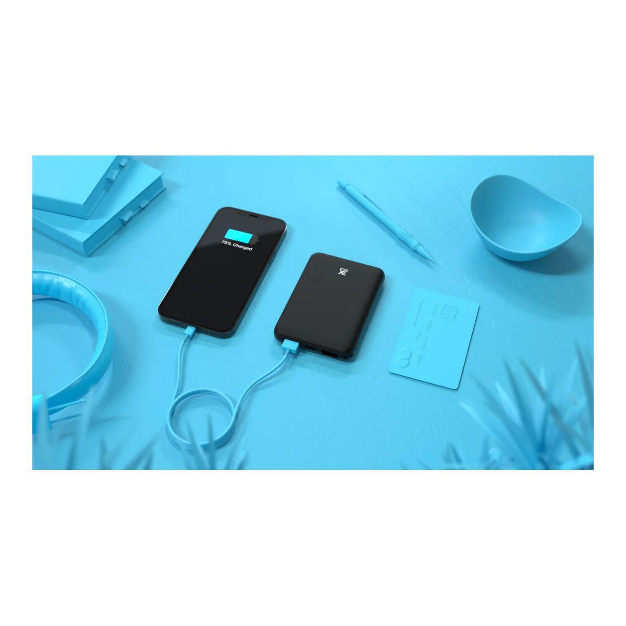 Voir la diapositive 4 : X-moove Batterie externe 5000mAh 2 USB 2.1A