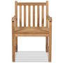 Voir la diapositive 3 : VIDAXL Chaises d'exterieur lot de 2 Bois de teck solide