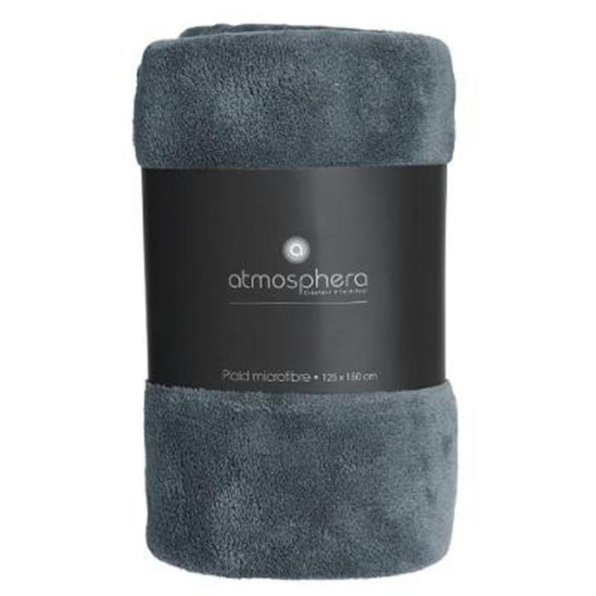 ATMOSPHERA Plaid Polaire  Microfibre  125x150cm Bleu Orage