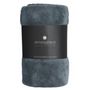 Voir la diapositive 3 : ATMOSPHERA Plaid Polaire  Microfibre  125x150cm Bleu Orage