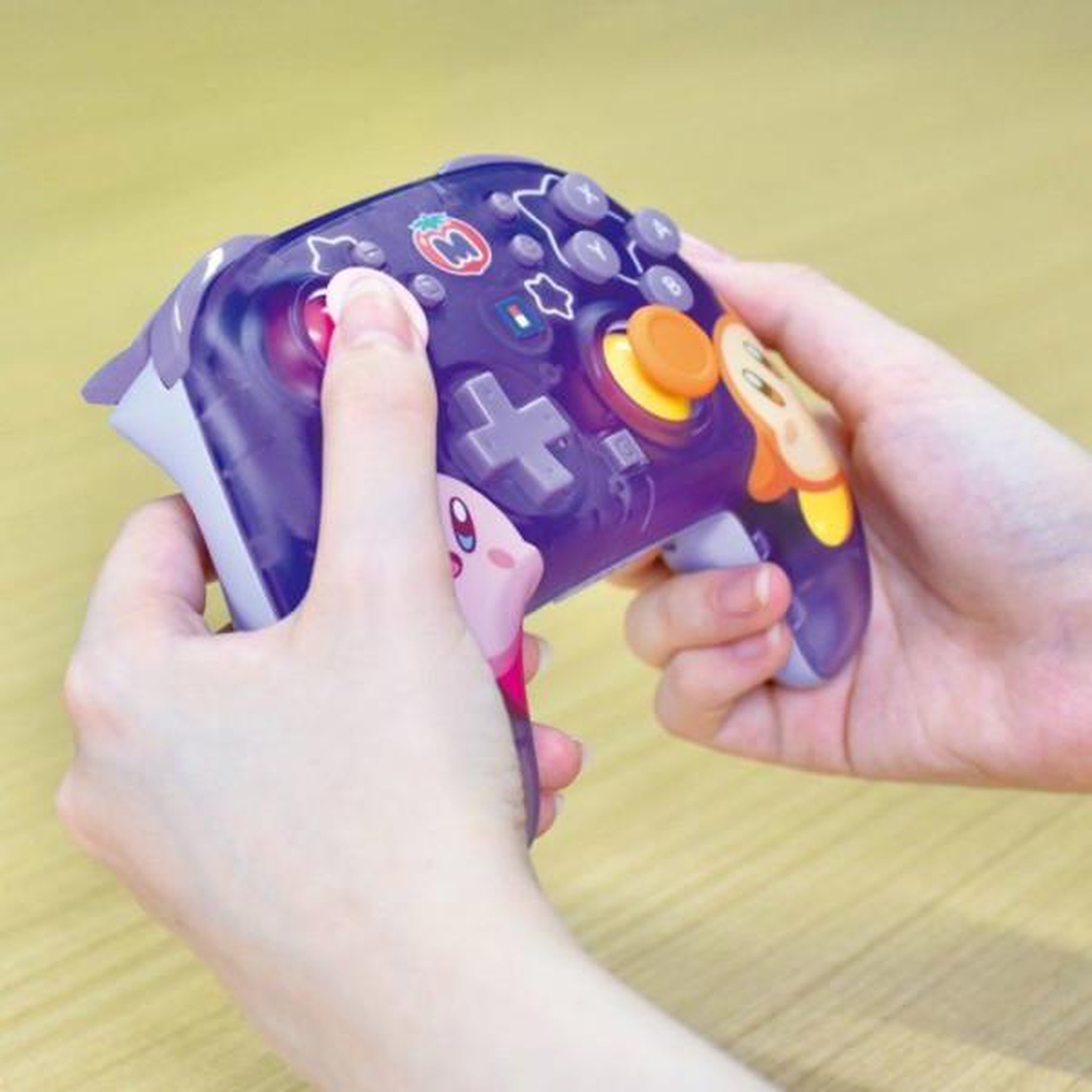 Voir la diapositive 3 : HORI Manette sans fil horipad turbo nintendo switch 2 - hori - bouton c - autonomie 10 h - câble usb-c - motif kirby et waddle dee
