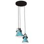 Voir la diapositive 2 : VIDAXL Lampe suspendue 25 W bleu delave 30x30x100 cm E27
