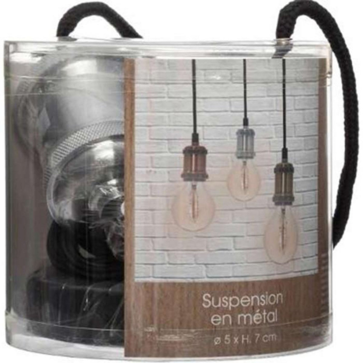 ATMOSPHERA Lampe Suspension en Métal  Electra  7cm Argent