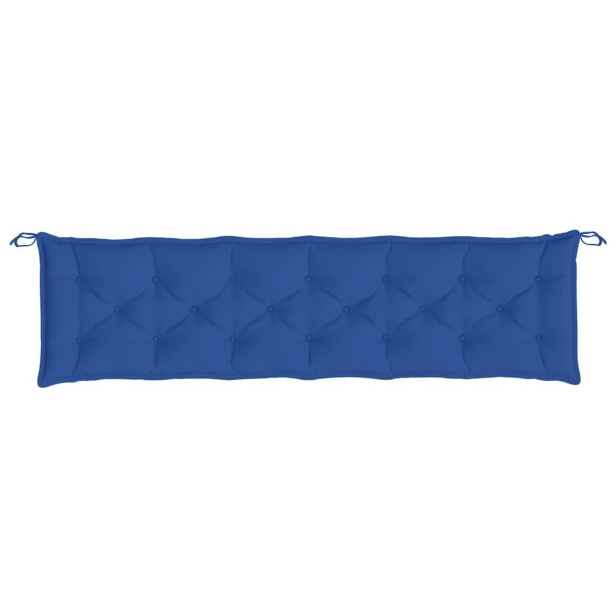 VIDAXL Coussins de banc jardin lot de 2 bleu 200x50x7 cm tissu Oxford