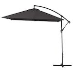 Habitat et Jardin Parasol jardin déporté  Alu  Ilios 3  - Carré - 3 x3 m - Noir