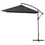 Voir la diapositive 1 : Habitat et Jardin Parasol jardin déporté  Alu  Ilios 3  - Carré - 3 x3 m - Noir