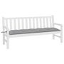 Voir la diapositive 3 : VIDAXL Coussin de banc de jardin gris 180x50x7 cm tissu oxford