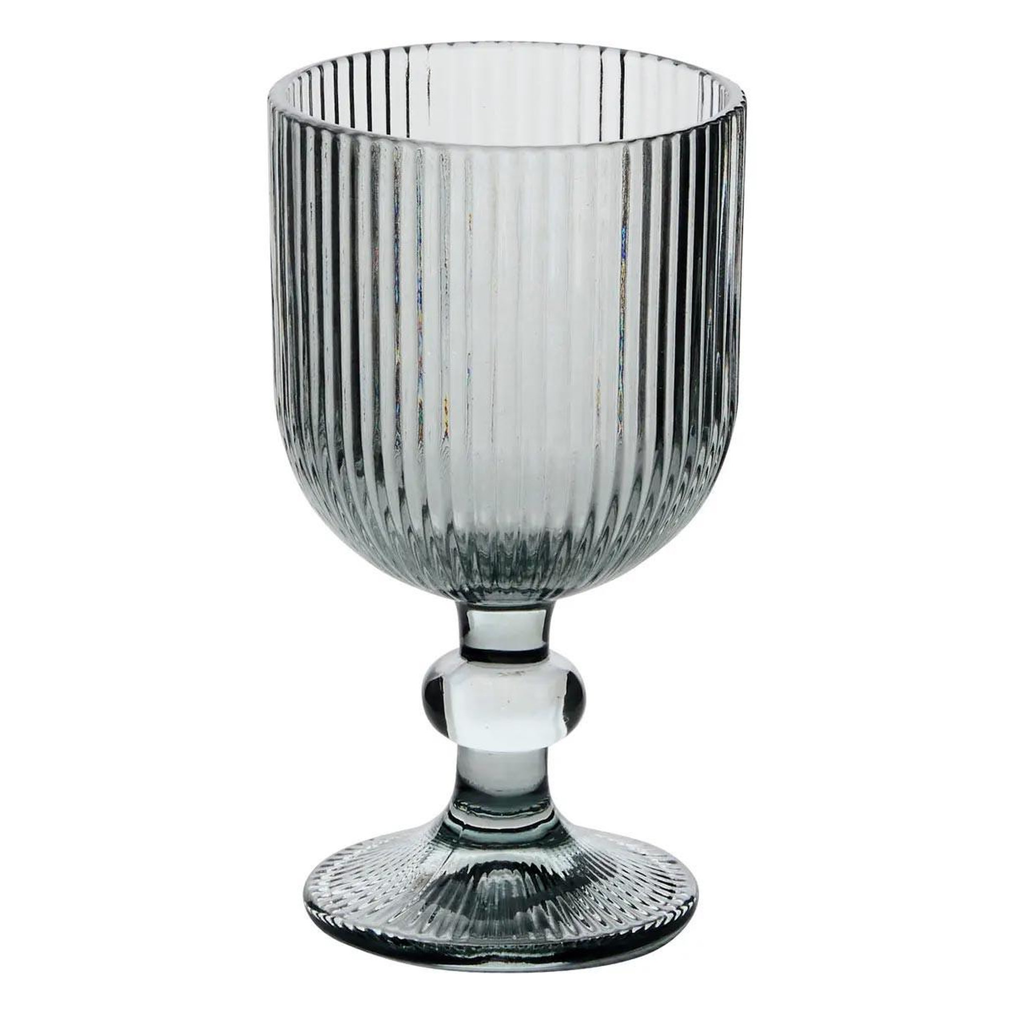Voir la diapositive 2 : SECRET DE GOURMET Lot de 6 verres à vin strie  ema  25cl gris