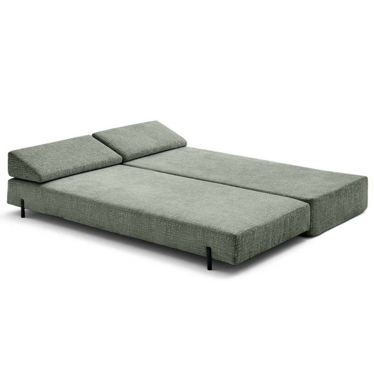 BEST MOBILIER Brescia - banquette 3 places convertible en tissu velours relief