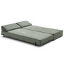 Voir la diapositive 6 : BEST MOBILIER Brescia - banquette 3 places convertible en tissu velours relief