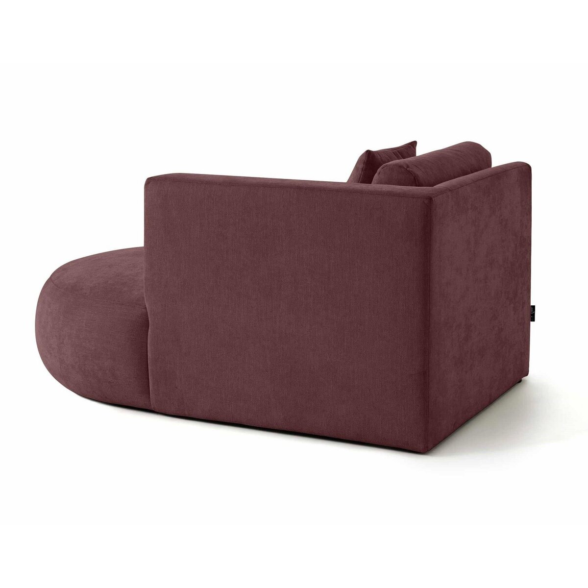 LISA DESIGN Santorini - module d'assise méridienne droit - en tissu texturé