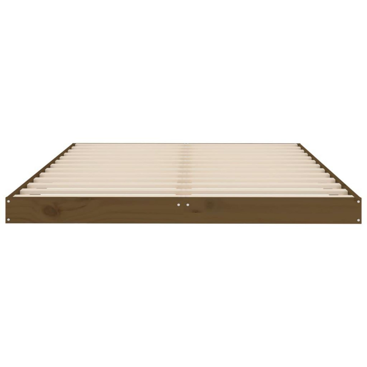 VIDAXL Cadre de lit sans matelas marron miel 120x190 cm