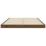 Voir la diapositive 5 : VIDAXL Cadre de lit sans matelas marron miel 120x190 cm