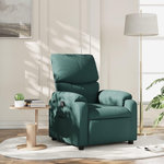 VIDAXL Fauteuil inclinable Vert fonce Tissu