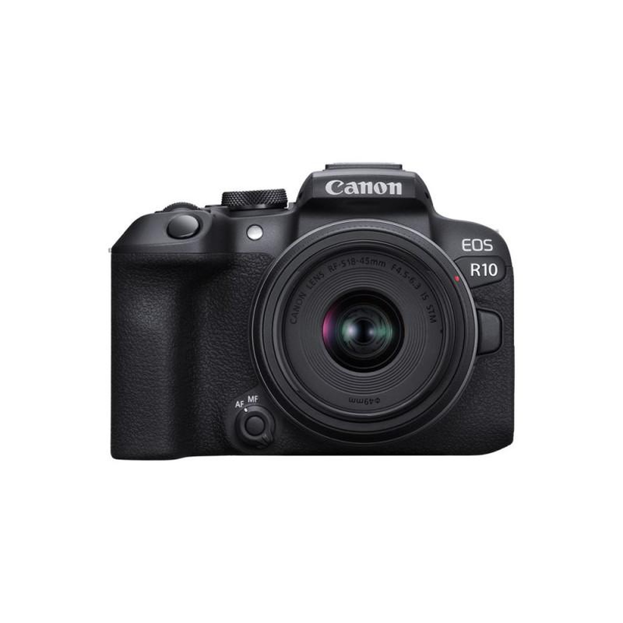 Canon Appareil photo hybride Canon EOS R10 + RF S 18 45mm f 4.5 6.3 IS STM