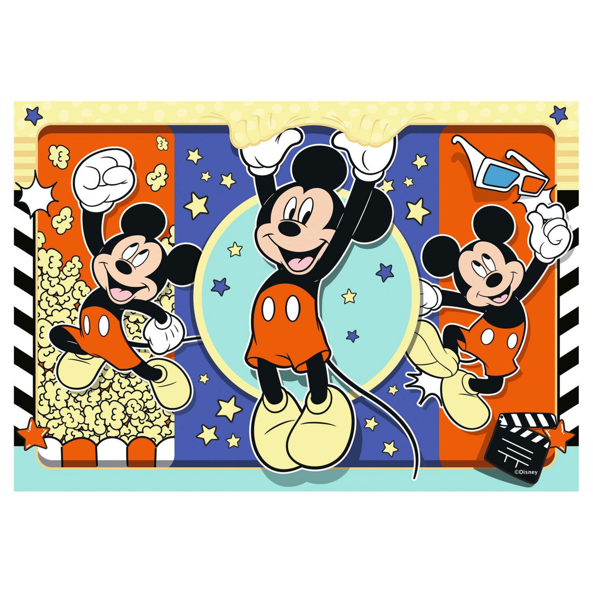 RAVENSBURGER Puzzles 2x24 pièces - Au cinéma / Disney Mickey Mouse