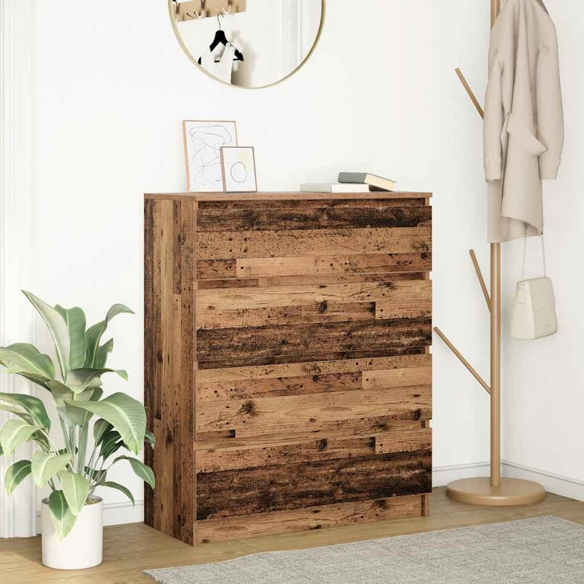 VIDAXL Buffet vieux bois 80x35x99 cm bois d'ingenierie