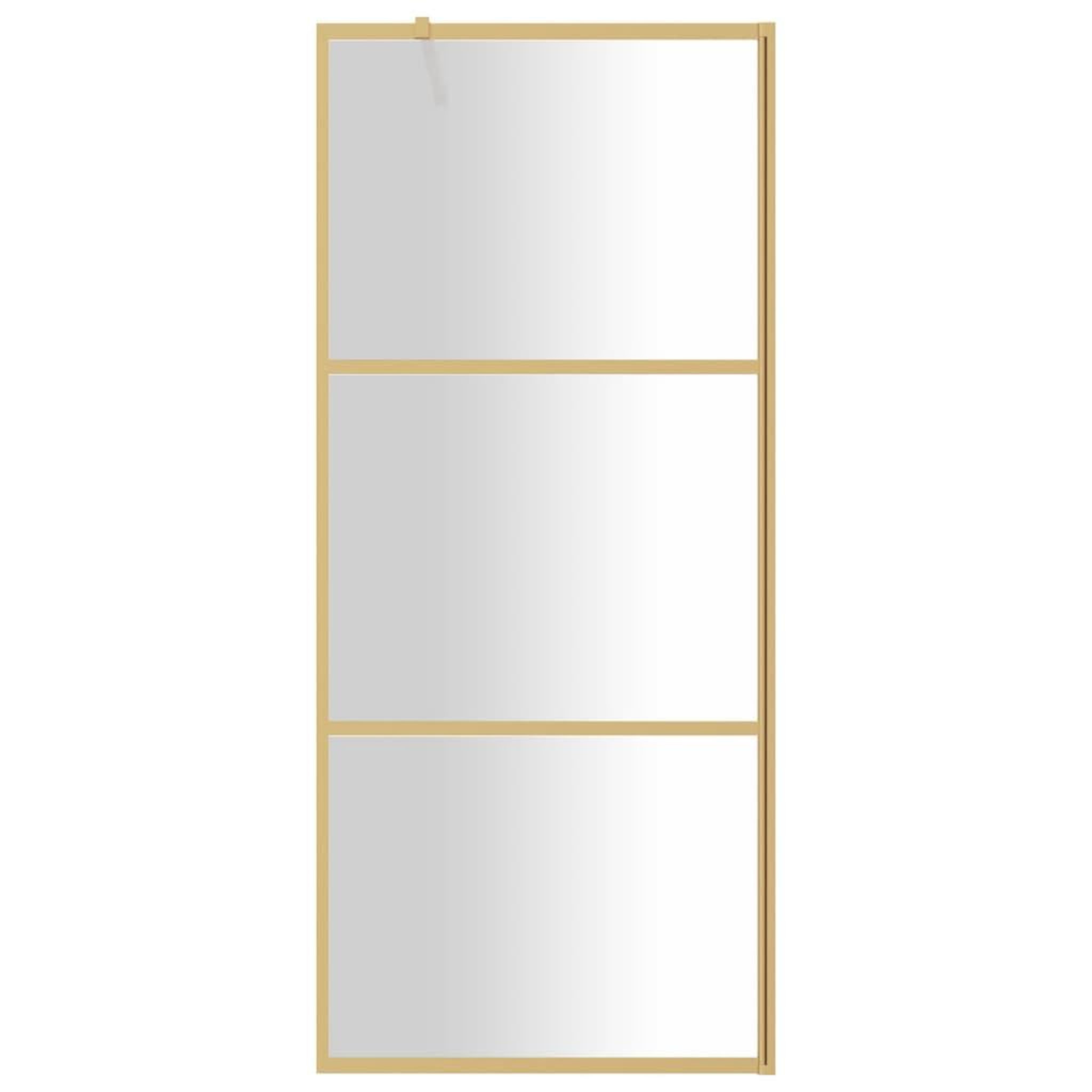 Voir la diapositive 3 : VIDAXL Paroi de douche avec verre ESG transparent dore 80x195 cm
