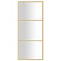Voir la diapositive 3 : VIDAXL Paroi de douche avec verre ESG transparent dore 80x195 cm