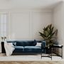 Voir la diapositive 6 : Rendez vous déco Ensemble canapé et fauteuil en velours bleu 3 places - Gatsby