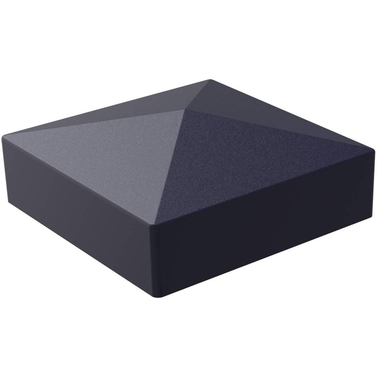 Habitat et Jardin Kit Clôture de 4.8 m x H 1.6m composite et aluminium + profilé de finition - Kit de fixation offert - Ardoise