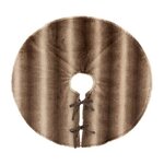 Paris Prix Tapis de Sapin Déco  Effet Fourrure  90cm Marron