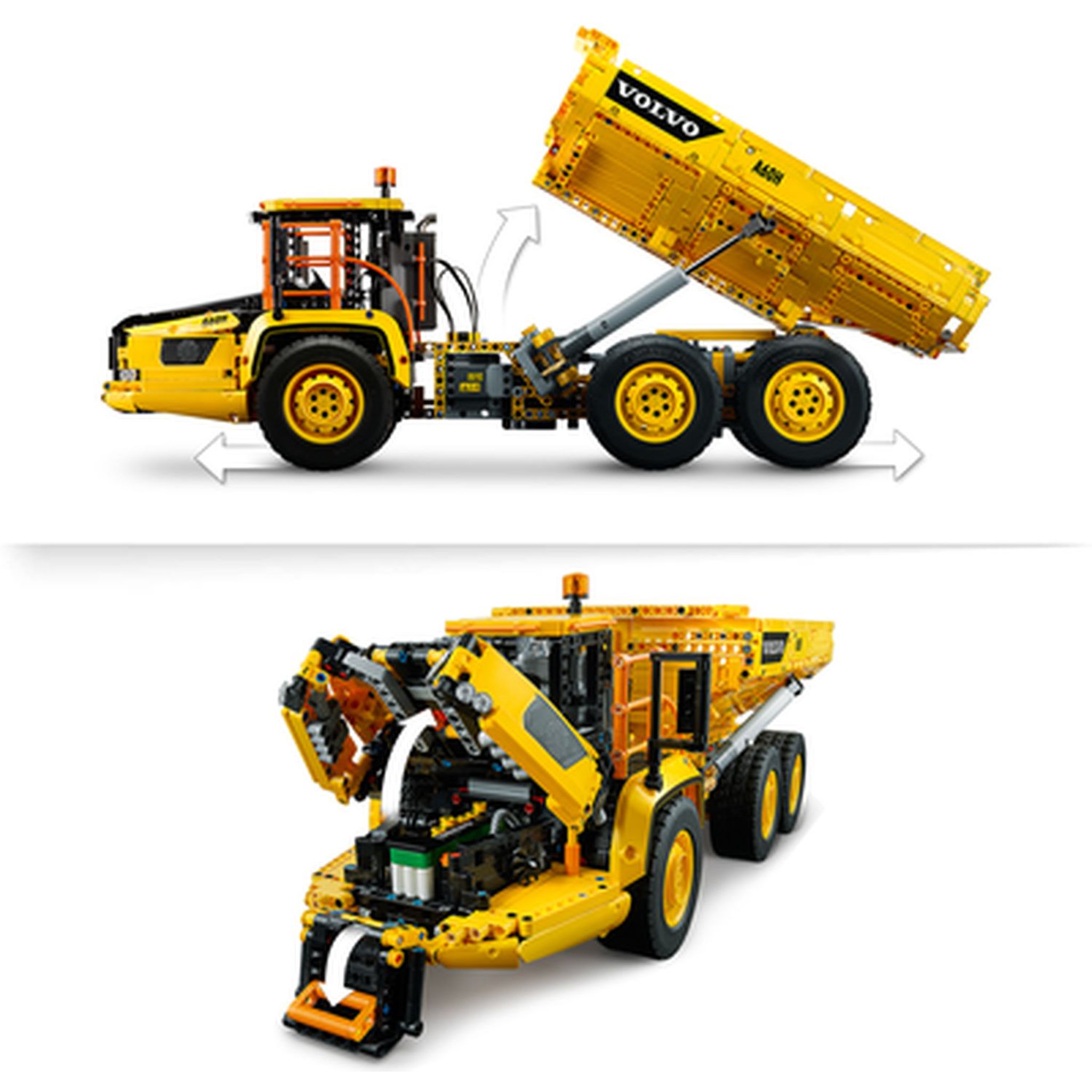 Voir la diapositive 5 : LEGO Technic 42114 - Le tombereau articulé Volvo 6x6