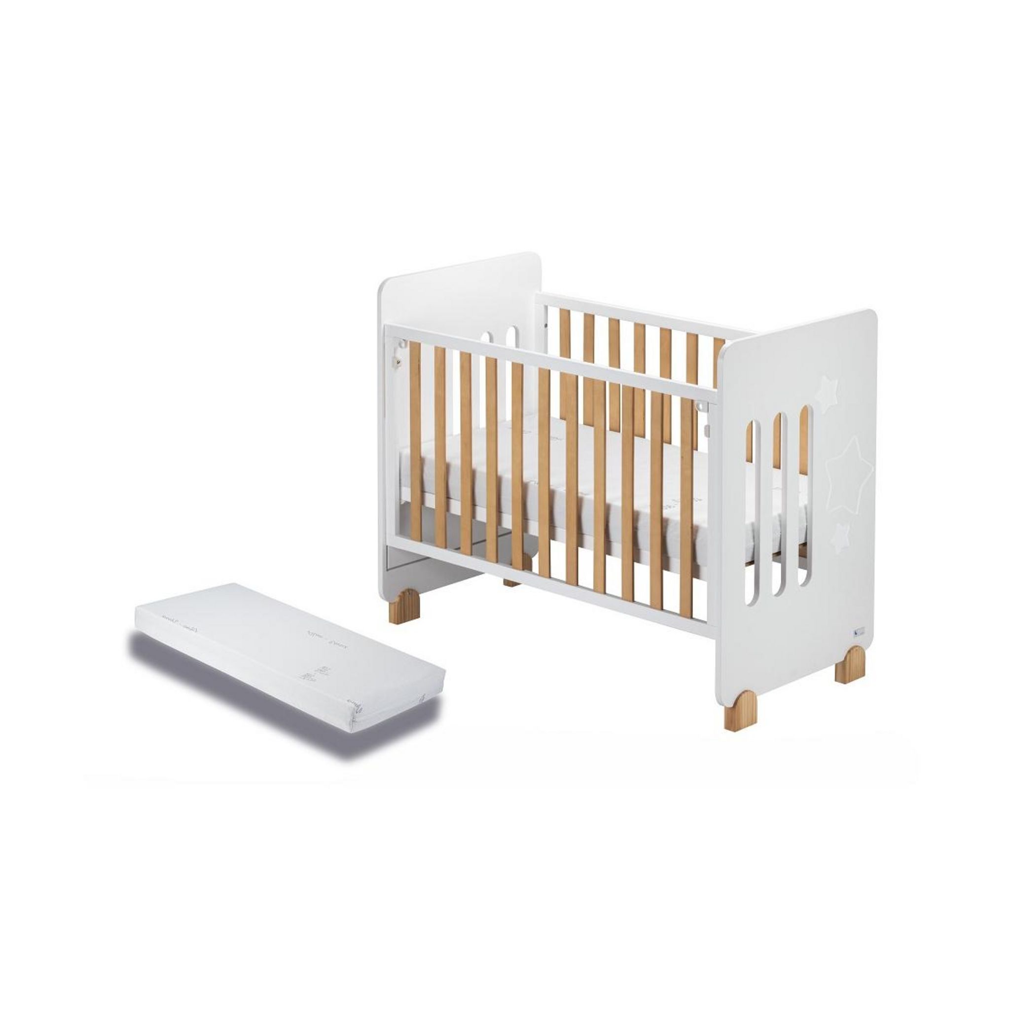 Interbaby CUNA15 babybed Star Nature, wit, 19,3 kg