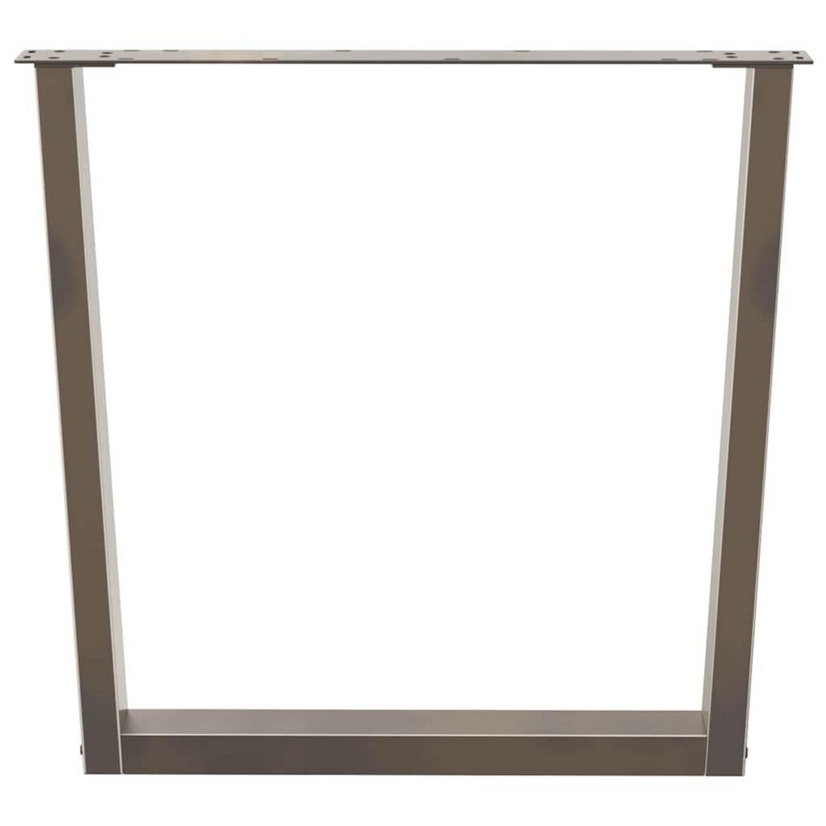 VIDAXL Pieds de table a manger forme de U 2 pcs 90x(72-73,3) cm acier