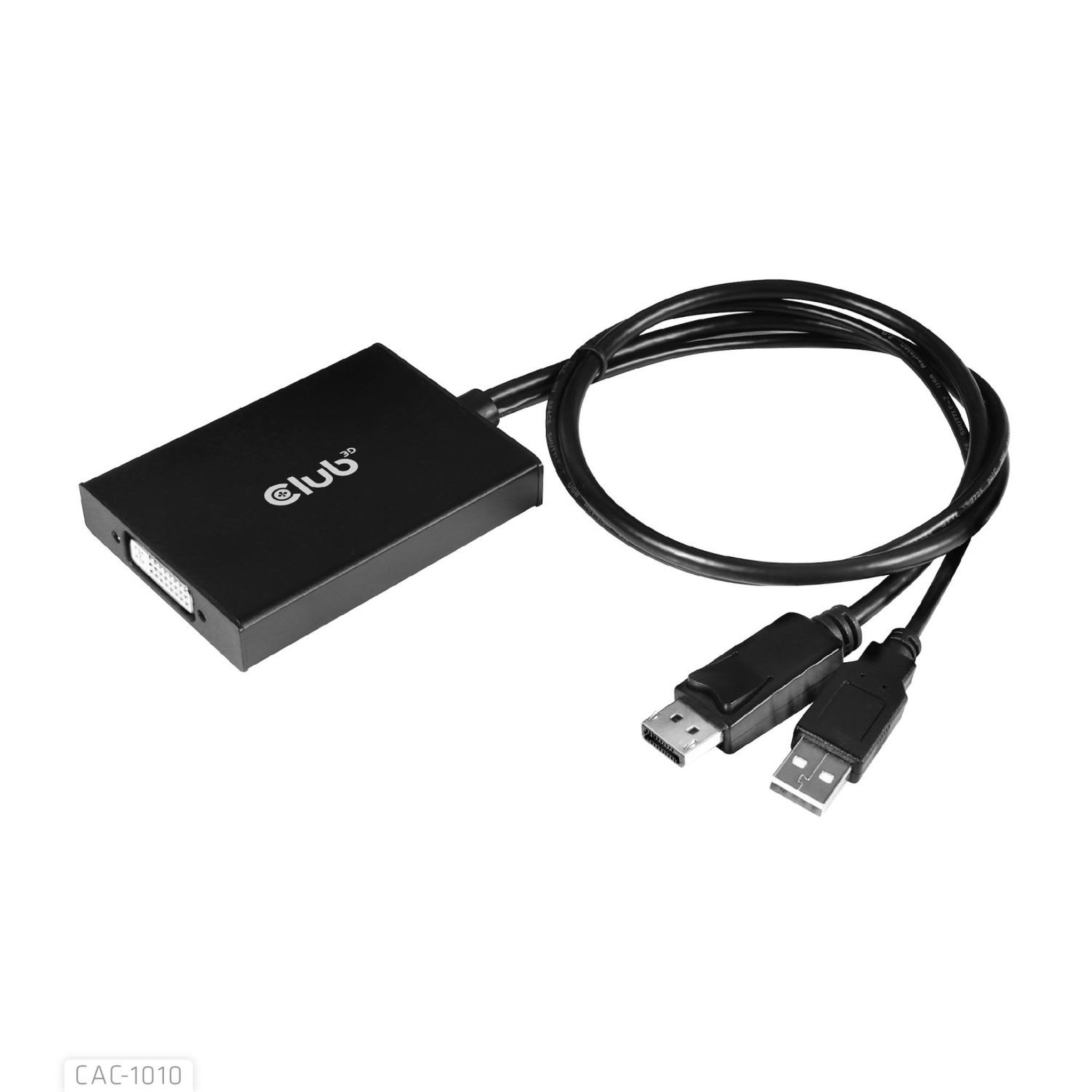 CLUB 3D CLUB3D cac-1010 Displayport/usb DVI-I Daul link Noir, Blanc
