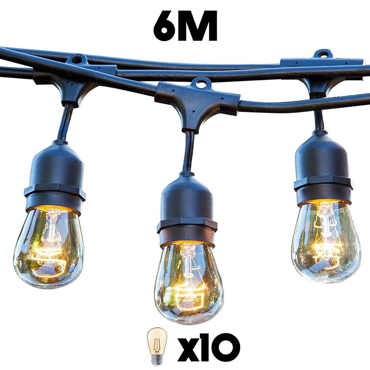 Lumisky Guirlande lumineuse MAFY Noir caoutchouc 6M