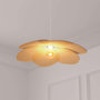 Voir la diapositive 2 : ATMOSPHERA Suspension en bois et acier PETALES - Diam 62 cm - Beige