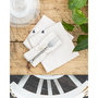 Voir la diapositive 1 : L EFFET PAPILLON Lot de 3 serviettes de table  Gaïa  40 x 40 cm  Gaze de Coton