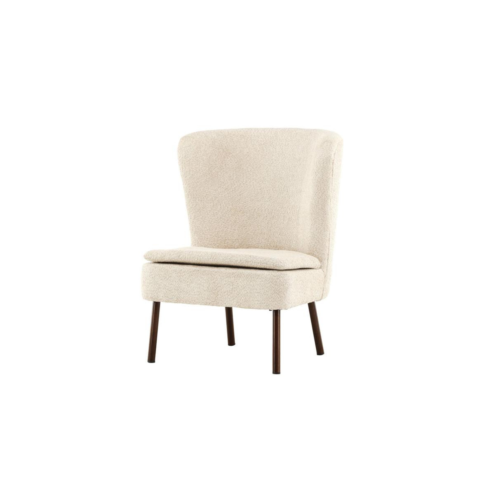 Voir la diapositive 3 : Paris Prix Fauteuil Design Bouclette  Hallso  92cm Beige