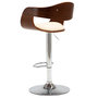 Voir la diapositive 5 : VIDAXL Chaises de bar lot de 2 creme bois courbe et similicuir