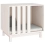 Voir la diapositive 4 : VIDAXL Niche pour chien Blanc 70x50x62 cm Bois de pin massif