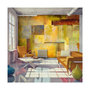 Voir la diapositive 1 : Paris Prix Papier Peint  Orange Hue of Art Expression