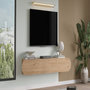 Voir la diapositive 4 : Habitat et Jardin Meuble TV en bois  LUM1  - 180 x 31 x 29 cm - Beige