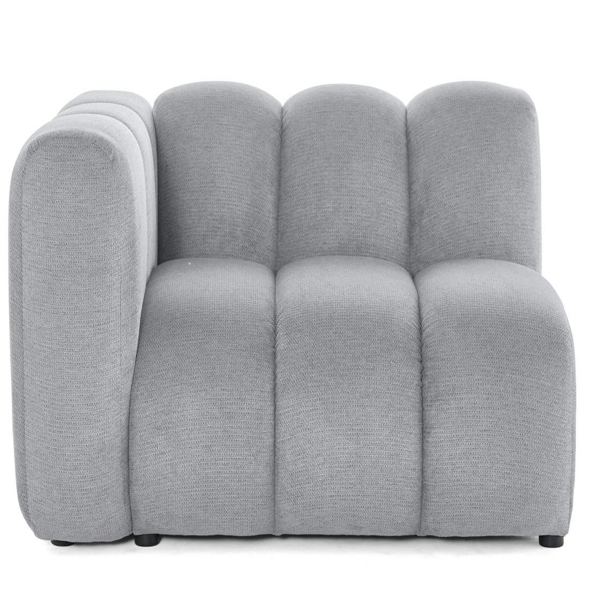 Voir la diapositive 4 : LISA DESIGN Debbie - module d'assise gauche en tissu texturé