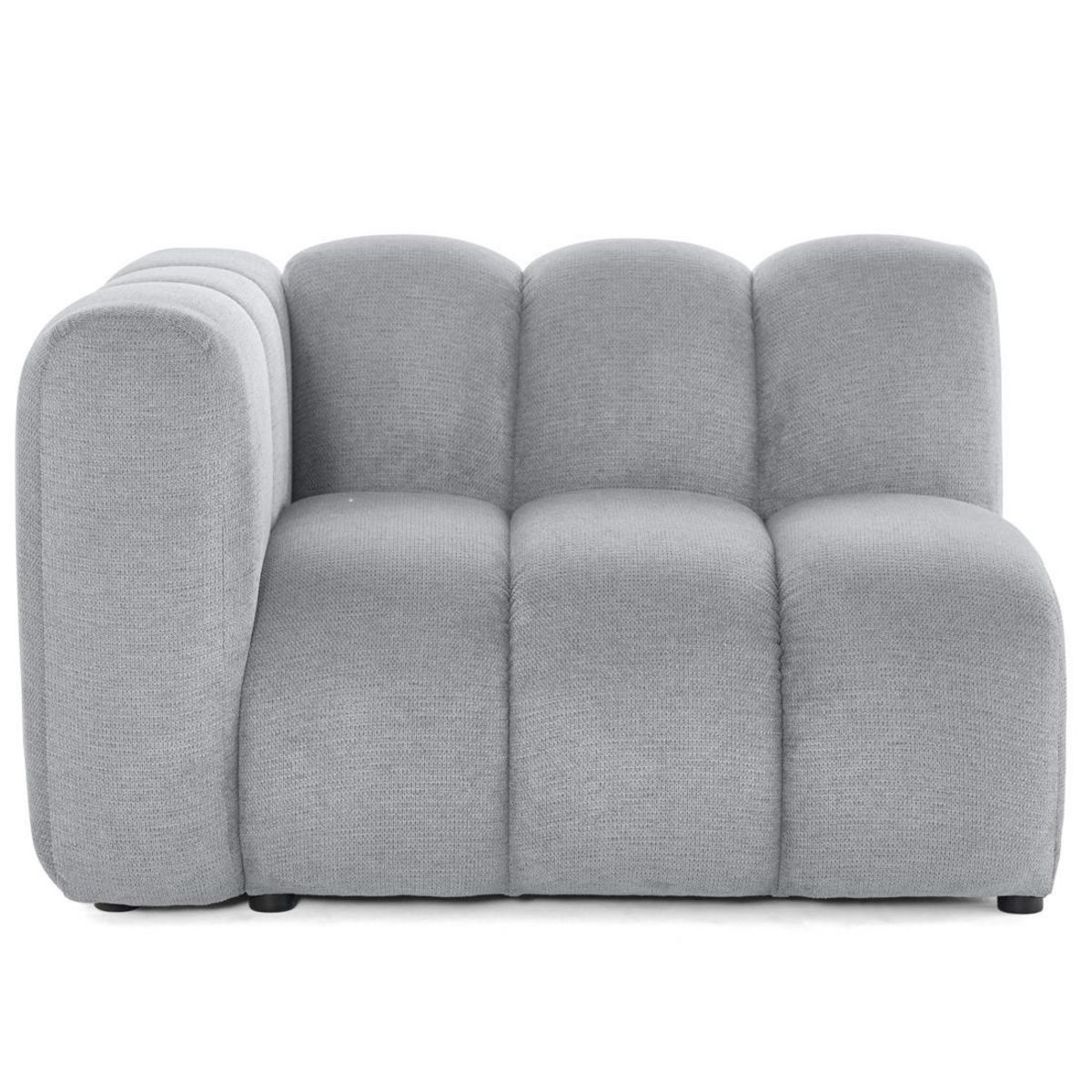 LISA DESIGN Debbie - module d'assise gauche en tissu texturé