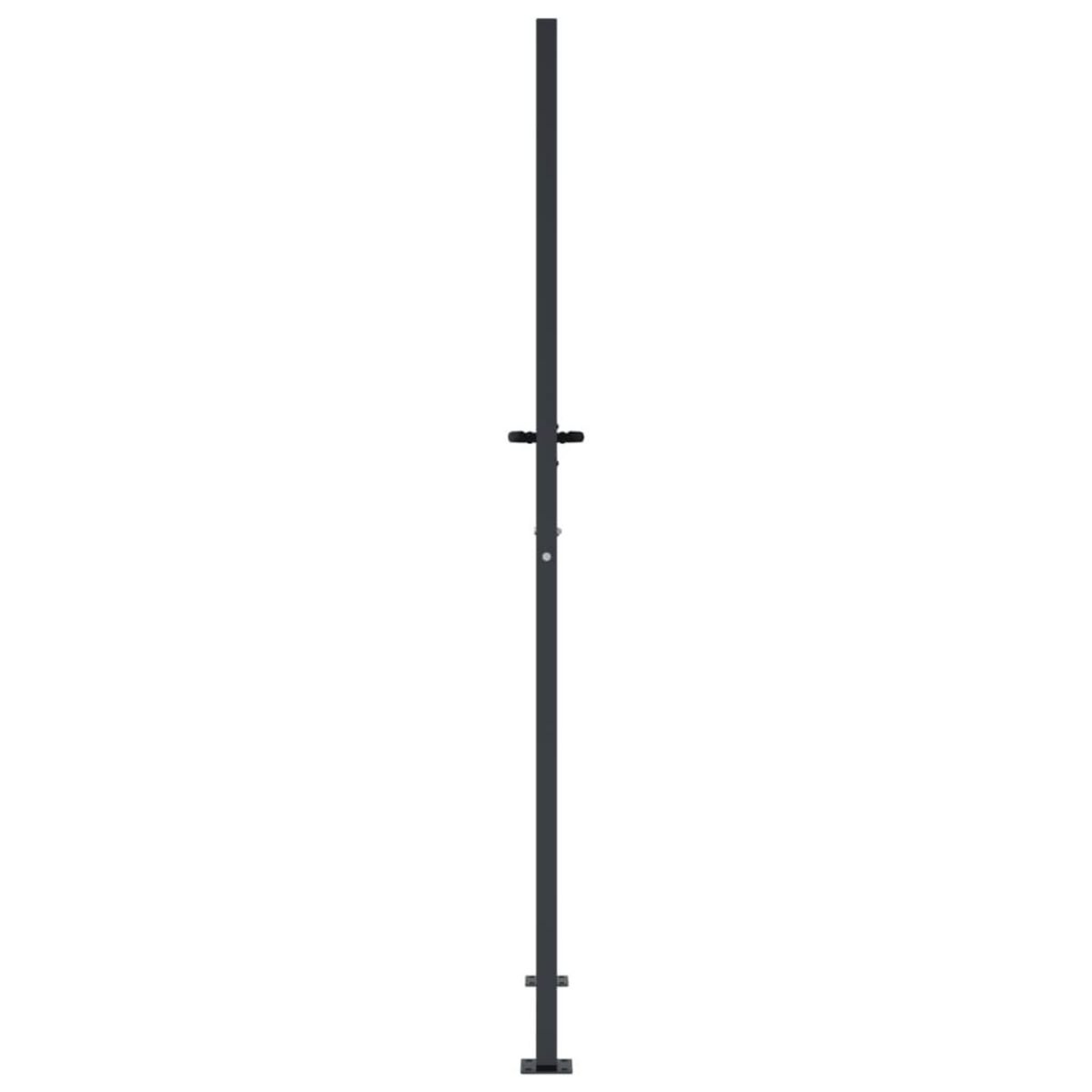 VIDAXL Portail de jardin anthracite 105x205cm acier conception d'arbre