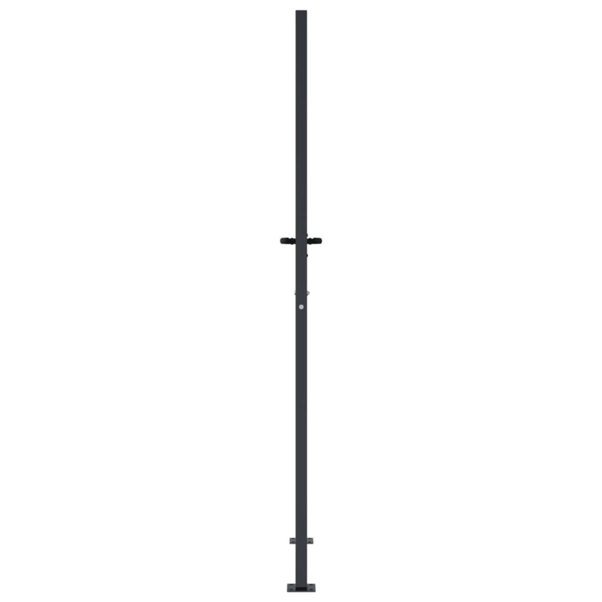 VIDAXL Portail de jardin anthracite 105x205cm acier conception d'arbre